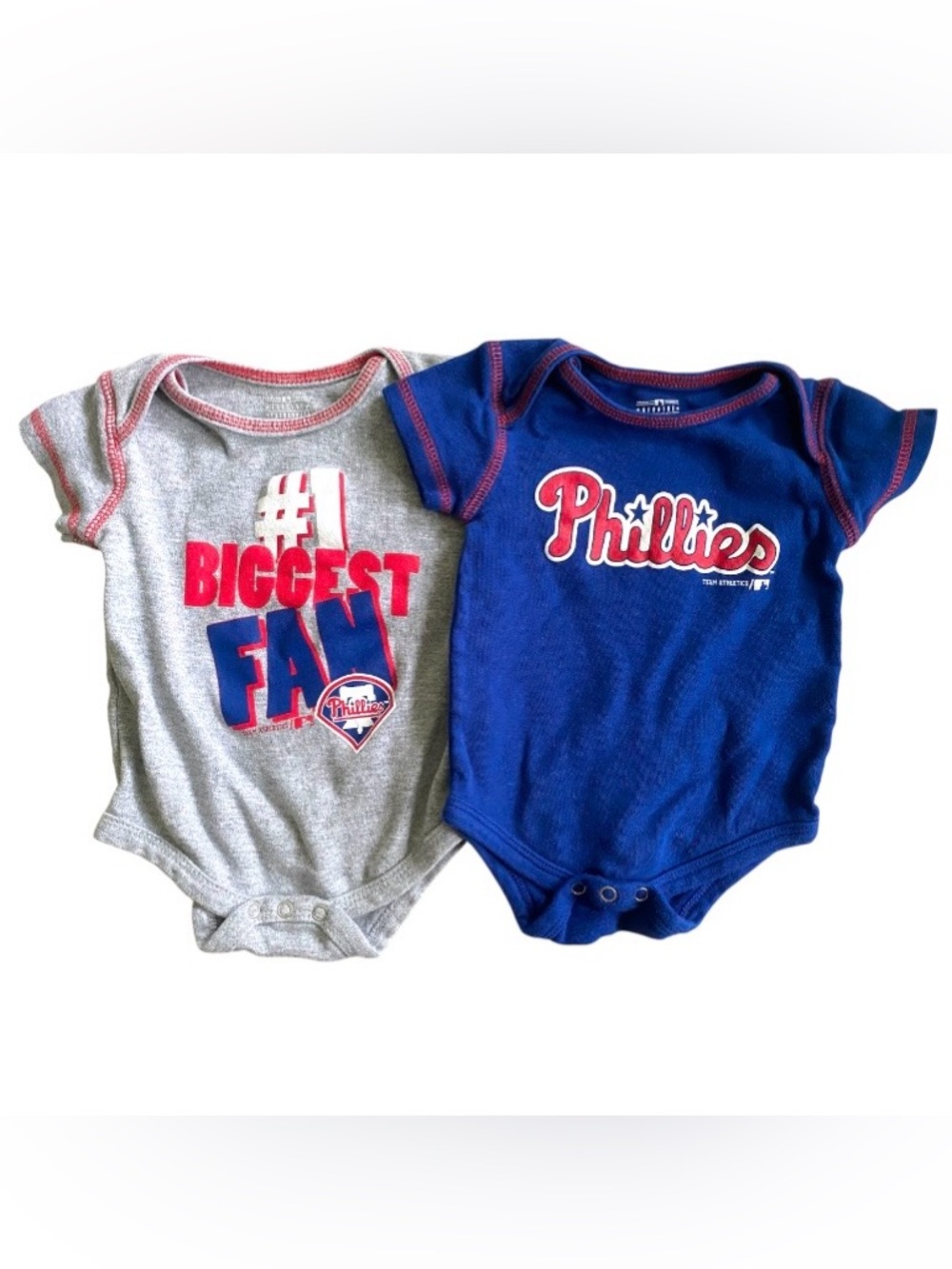 Philadelphia Phillies MLB Baby Onesies Bodysuits size 3/6 months Lot
